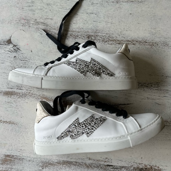 Zadig et Voltaire women’s Crystal Flash Sneakers size 41 - Picture 1 of 6